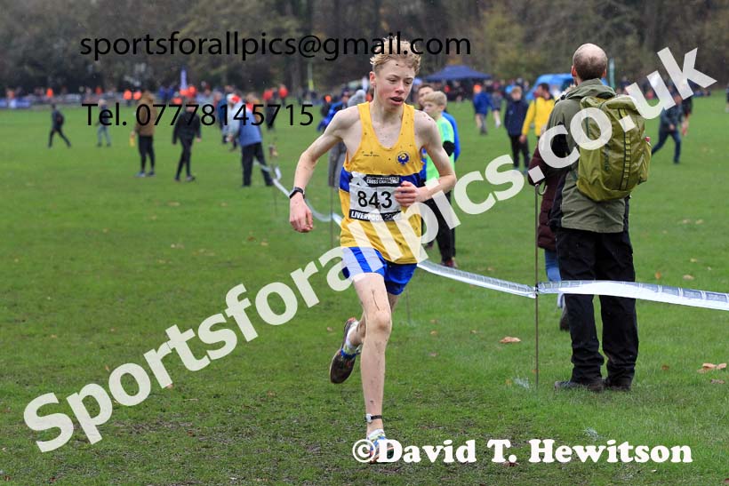 Mens Under-17s, 2022 British Athletics Cross Challenge, Sefton Park, Liverpool.  Photo: David T. Hewitson/Sports for All Pics